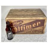 24 Oltimer Flip beer bottles 1947 cardboard case