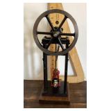 Vertical oscillating steam engine