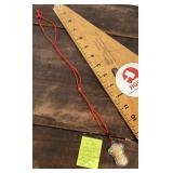 Chinese New Year lucky charm gold foil pendant
