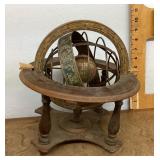 Wooden zodiac globe