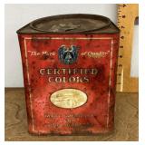 Vintage American Aniline food color tin