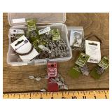 Box with jewelry findings