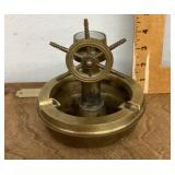 Brass compass ashtray