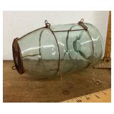 Vintage glass minnow trap