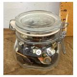 Jar of buttons