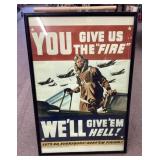 Military poster re-print 37 x 25