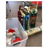 Large tote of Christmas items