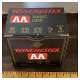 Winchester AA target load 20 gauge --no shipping