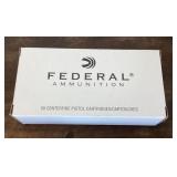 Federal 50 centerfire pistol cartridges