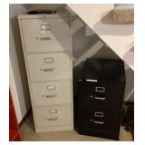 2 metal file cabinets