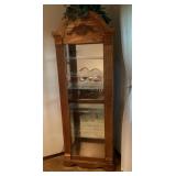 6' lighted curio cabinet