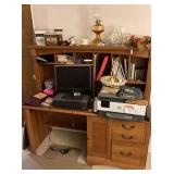 Desk and contents