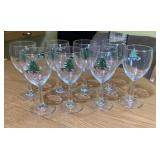 Christmas wine glasses