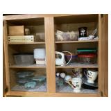 Contents of upper kitchen cabinet