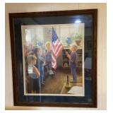 Pledge of Allegiance in school print 30x32