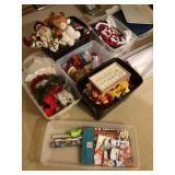 Collection of holiday decor --mainly Christmas