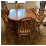 Dining table and 6 chairs