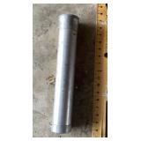 Disassembled fishing pole in aluminum tube