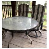 Patio table with 2 chairs