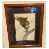 Signed eagle print 10x12