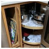 Contents of lower kitchen cabinets