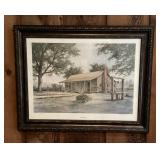 Signed Lloyd Hawthorne print 22x28