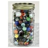 Large jar of marbles