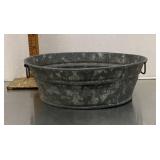 Mini galvanized tub
