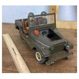 Toy USA military truck with 2 soldiers