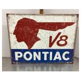 Repro Pontiac metal sign