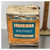 Lionel transformer