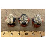 Resin? Asian figure set of 3