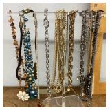 Costume jewelry necklaces