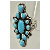 Navajo Gary Johnson sterling turquoise ring