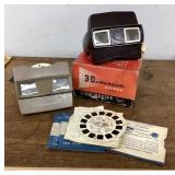2 vintage Viewmaster viewers and reels