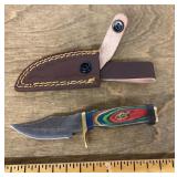Fixed blade knife with sheath
