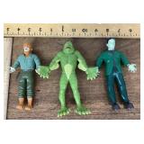 3 Monster action figures