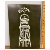 Repro metal Ranch Water sign