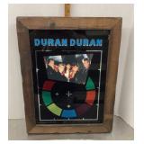 1985 Duran Duran framed carnival mirror