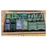 Flat of toy military vehicles