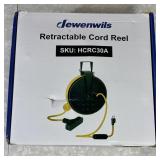 NEW retractable cord reel