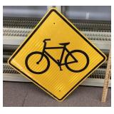 Bike street sign
