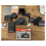 Konica Autoreflex TC camera with bag