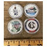 4 collectible tokens