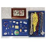 Costume jewelry, key chains, Budweiser pin