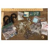 Costume jewelry, beads, and findings
