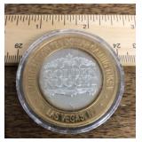 Golden Nugget $10 token .999 silver center