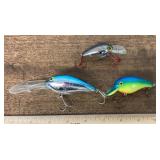 3 fishing lures