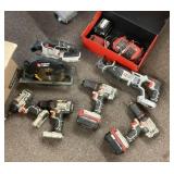 Porter-Cable cordless power tool lot