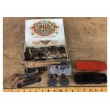 Pre-war model train parts and pieces